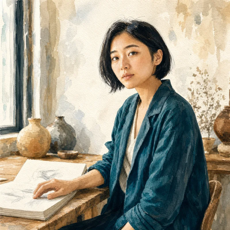 From portrait to editorial illustration — After